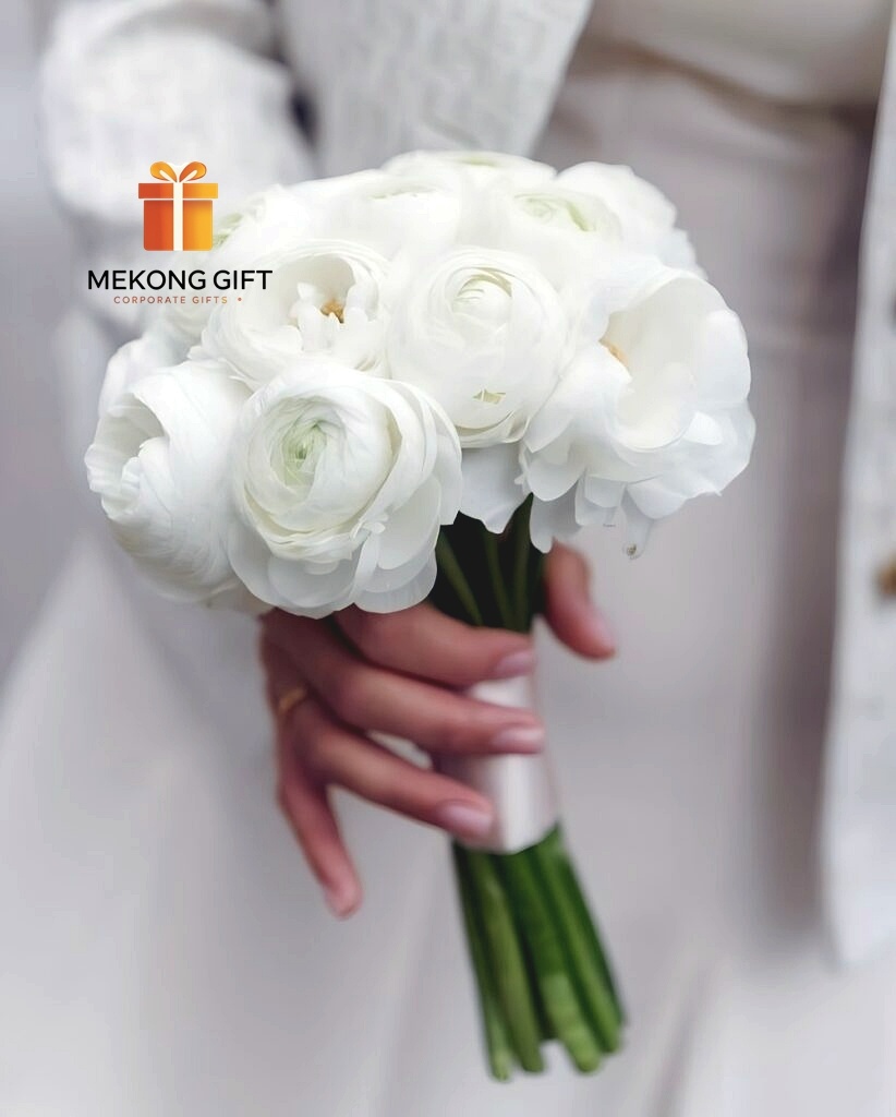 Nhận làm bó hoa cưới mao lương trắng theo yêu cầu, có giao tận nơi tại Tphcm